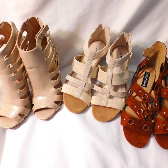 Lot of 3 Pairs Woman's Shoes Alfani - Call it Spring - Design Lab Size 7.5 - Picture 1 of 15